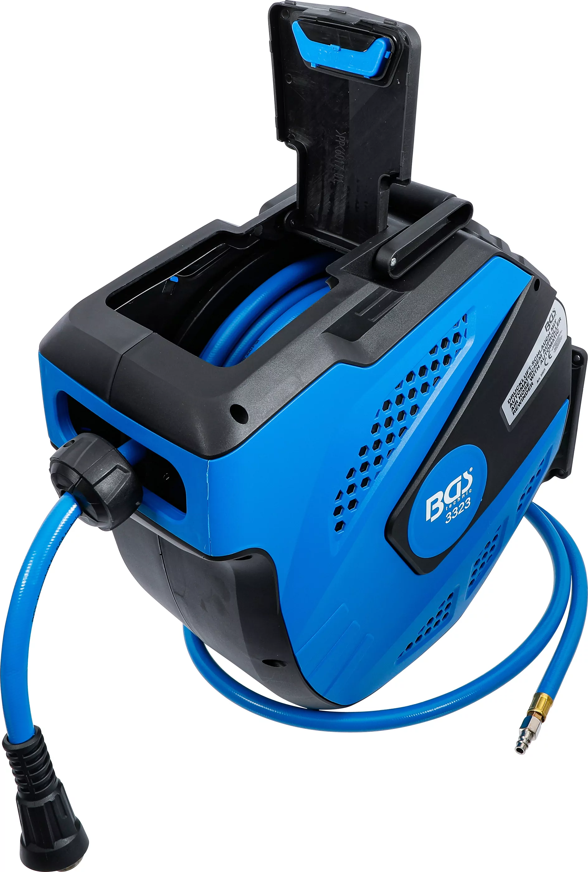 Druckluftschlauch mit Aufroller | automatisch | 12 m + 2 m