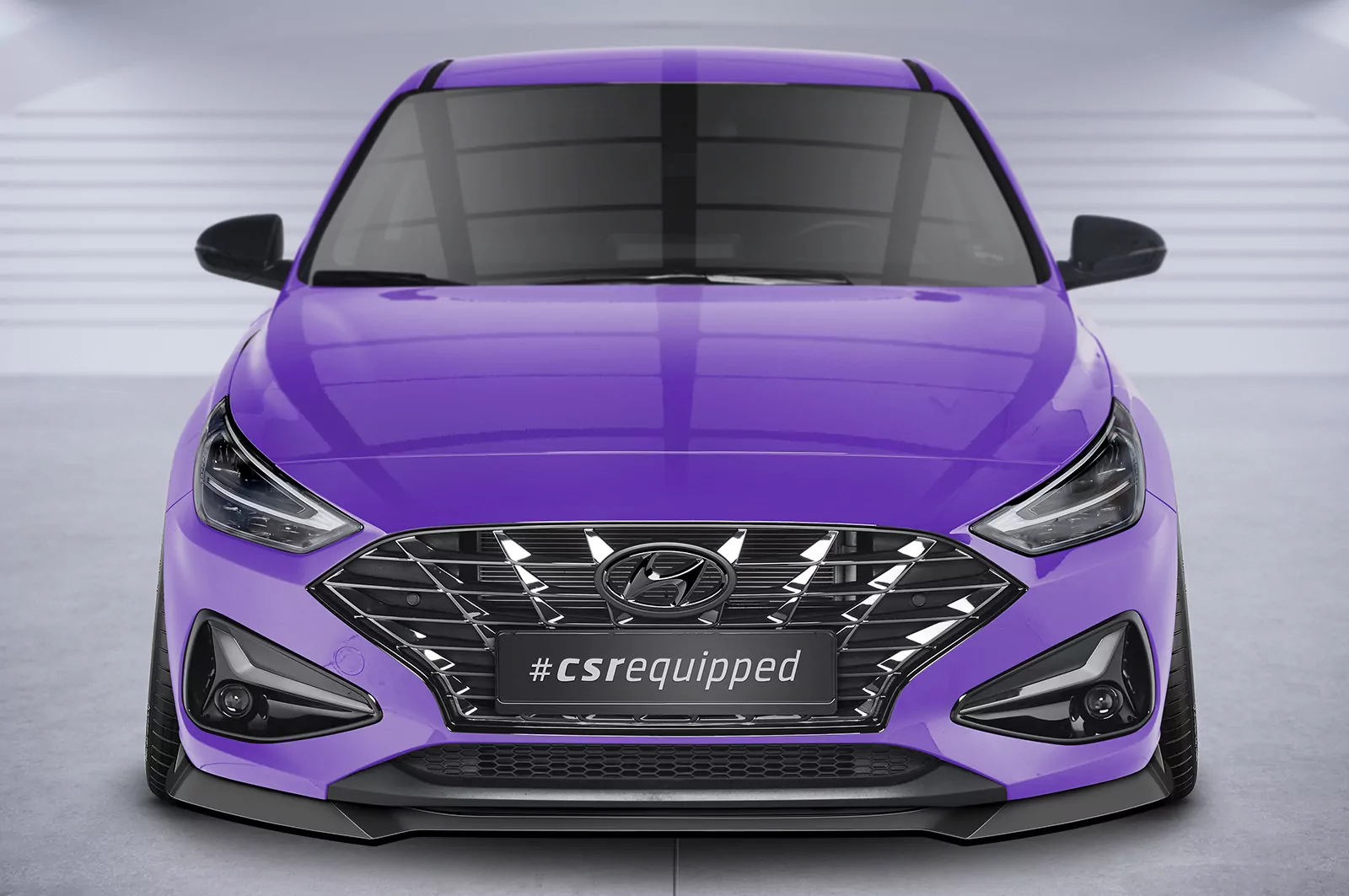 Cup-Spoilerlippe mit ABE für Hyundai I30 (PD) CSL663 Schwarz Strukturiert