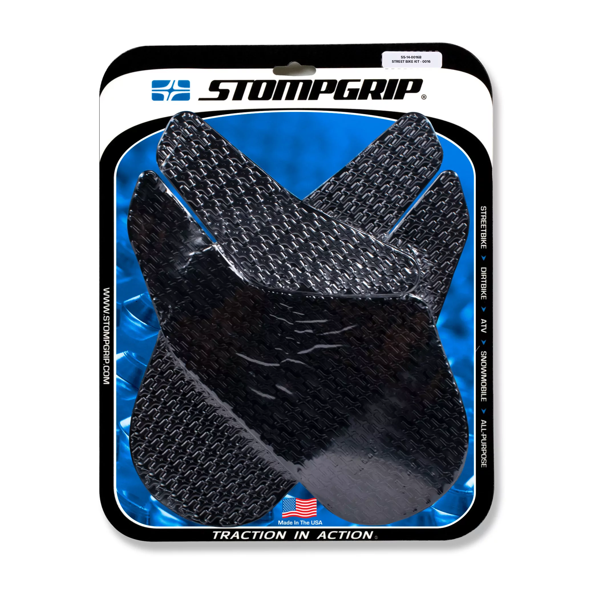 Stompgrip Traction Pad Icon für Honda CBR1000 RR 04-07 Schwarz