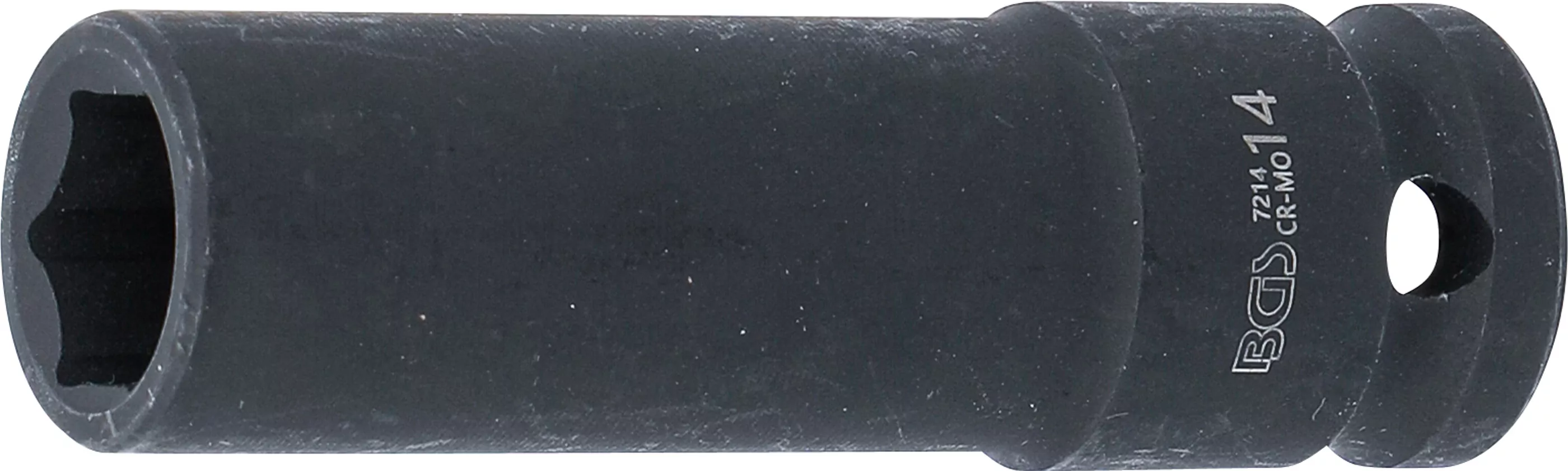 Kraft-Steckschlüssel-Einsatz Sechskant, tief | Antrieb Innenvierkant 12,5 mm (1/2") | SW 14 mm