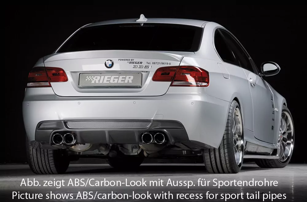 Rieger Heckeinsatz für BMW 3er E93 | Cabrio 03.10- (ab Facelift) LCI Nur für 335i / 335d
