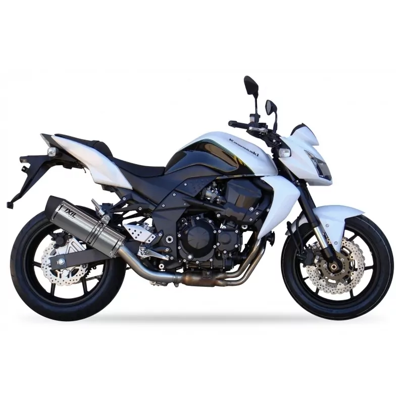 IXIL Hexoval Xtrem Silencer Stainless Steel / Aluminium Black - Kawasaki Z750S/R - OK7071VSE