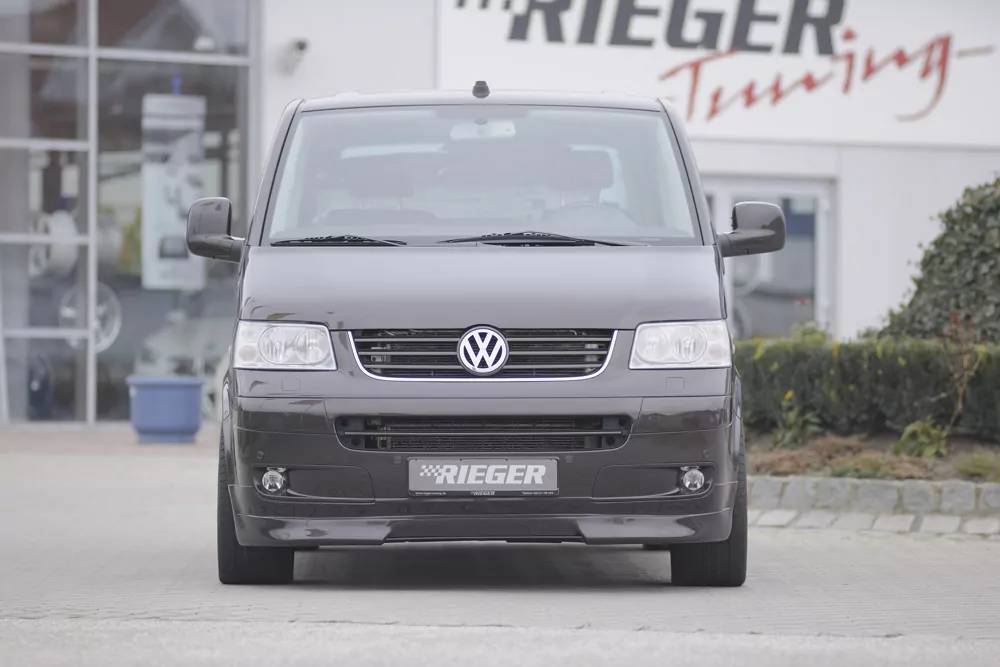 Rieger Spoilerlippe für VW T5 Bus |  04.03-08.09 (bis Facelift) für alle Modelle mit Multivan-/Caravellefront