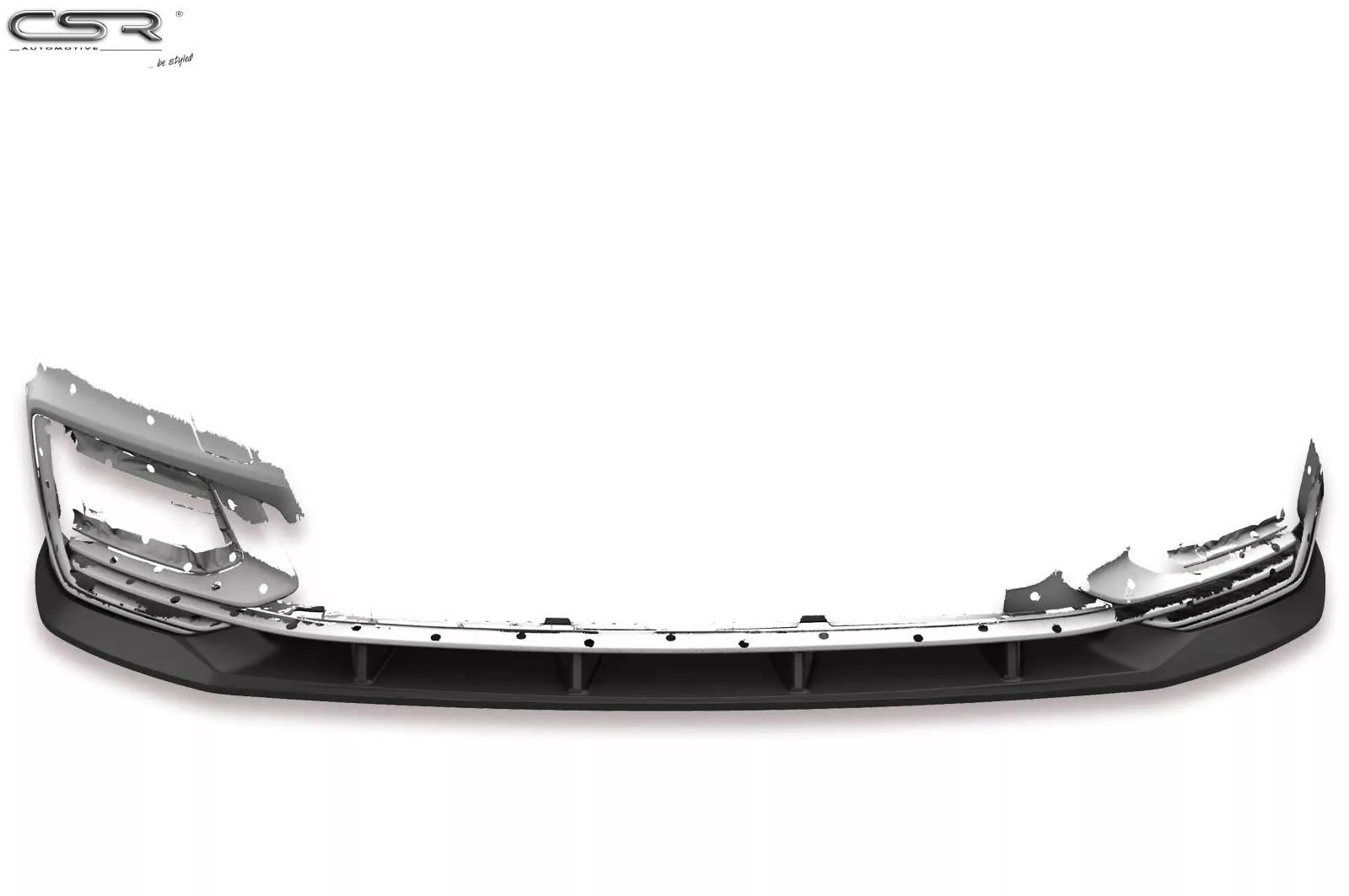 Cup-Spoilerlippe mit ABE für Audi A6 C8 4K S-Line / S6 C8 4K CSL413-M Carbon Look (matt)