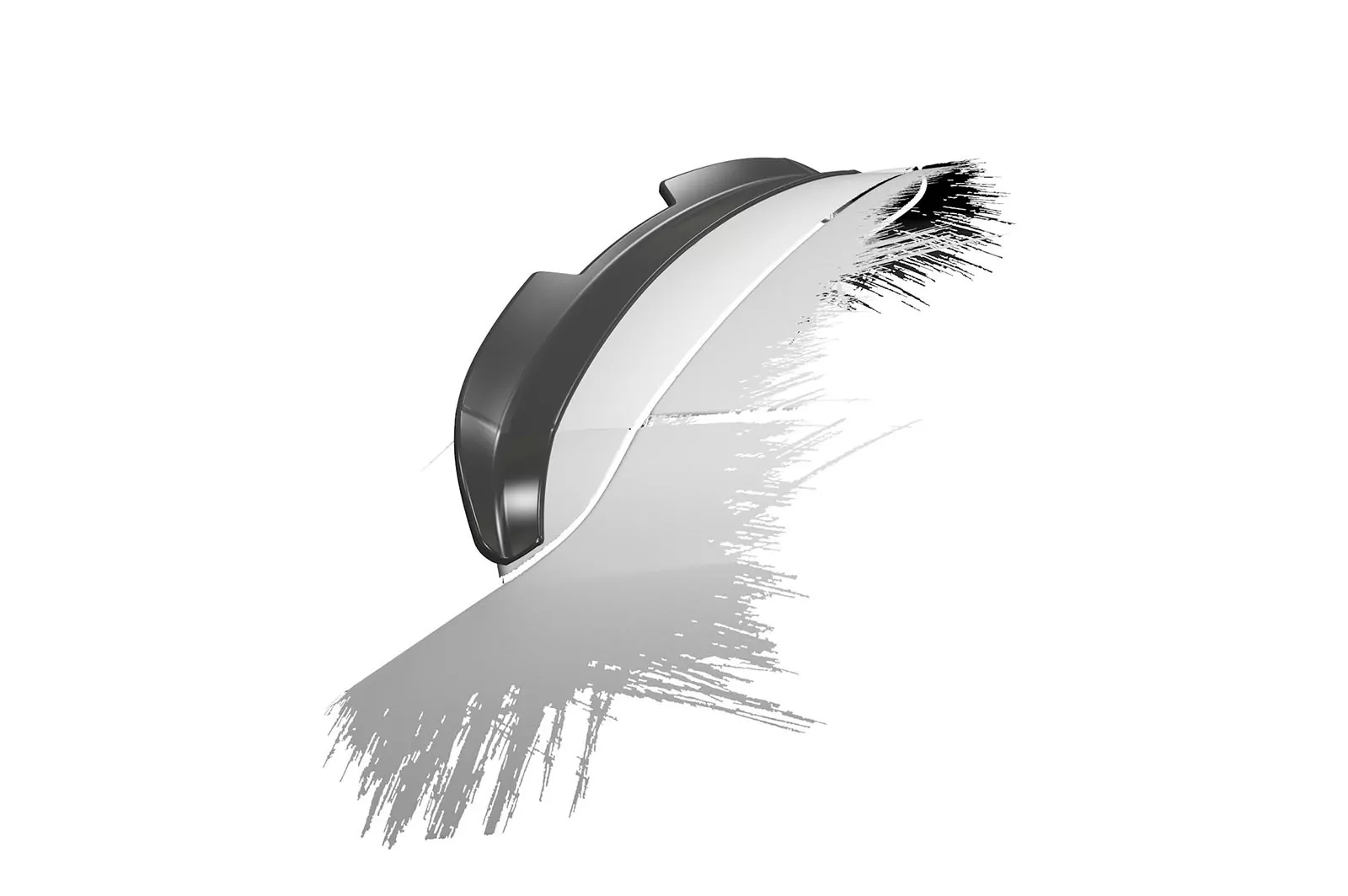 Heckflügel mit ABE für Opel Corsa E HF832 Strukturiert (schwarz matt)