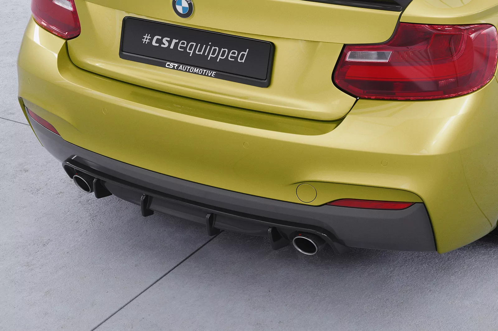 Heckansatz für BMW 2er (F22 / F23) Coupe und Cabrio HA273 Strukturiert (schwarz matt)