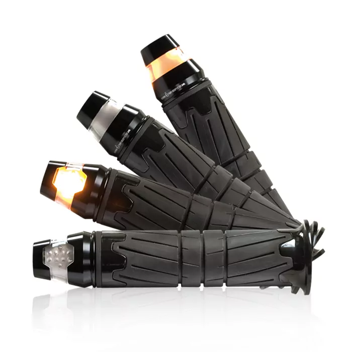 Alu-lenkerendenblinker "conic" Mit Led, Schwarz, Paar, 7/8 + 1" Und Alu-lenker, E-geprüft