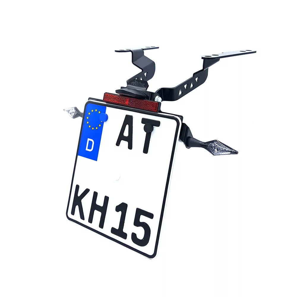 alpha Technik Kennzeichenhalter für Honda CB650R CB650RA und CBR650R CBR650RA Modelljahr 2019 - 2020