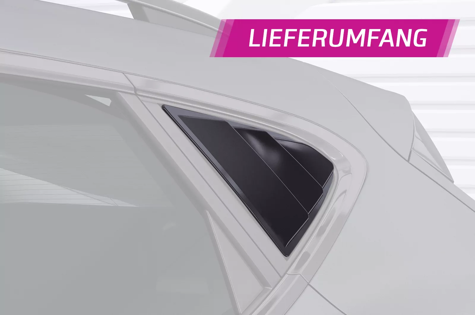 Seitenscheibenblenden für Cupra Formentor SSB016 Schwarz Strukturiert