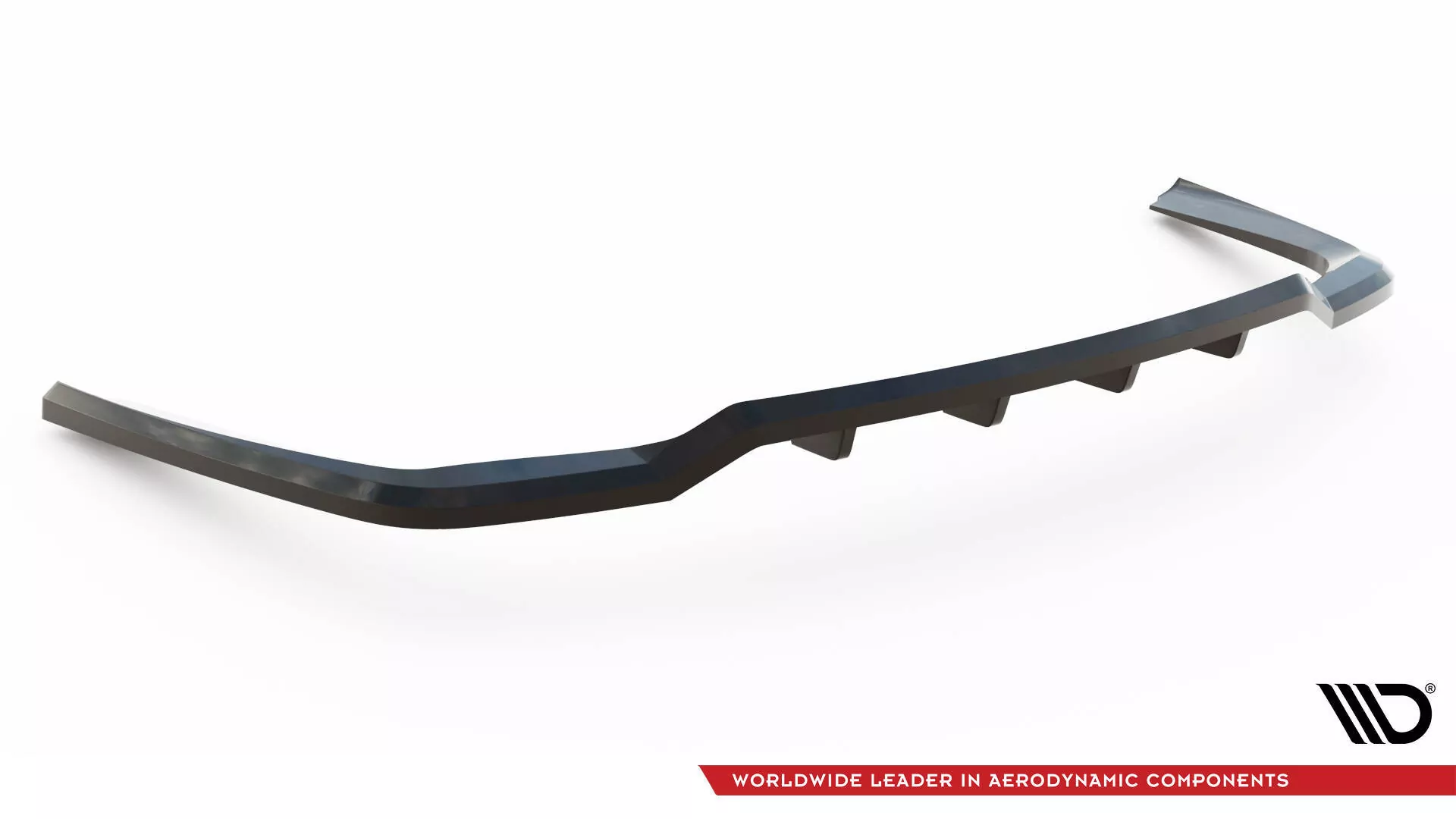 Hinten Splitter (mit Einem Vertikalem Balken) Kia Sorento Mk4 Schwarz Hochglanz