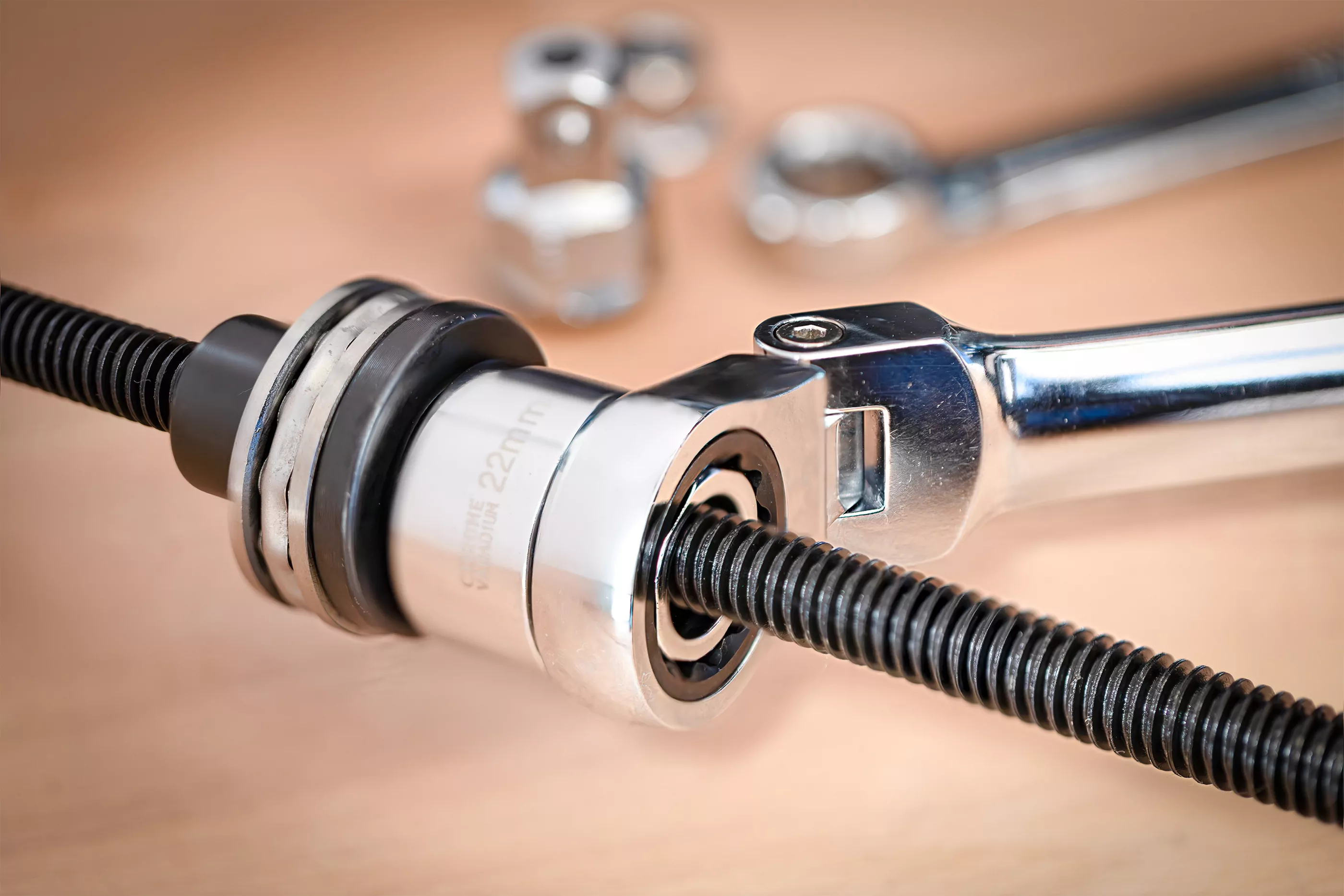 Doppel-Ring- und Ratschenring-Gelenkschlüssel-Satz | extra lang | 27-tlg.