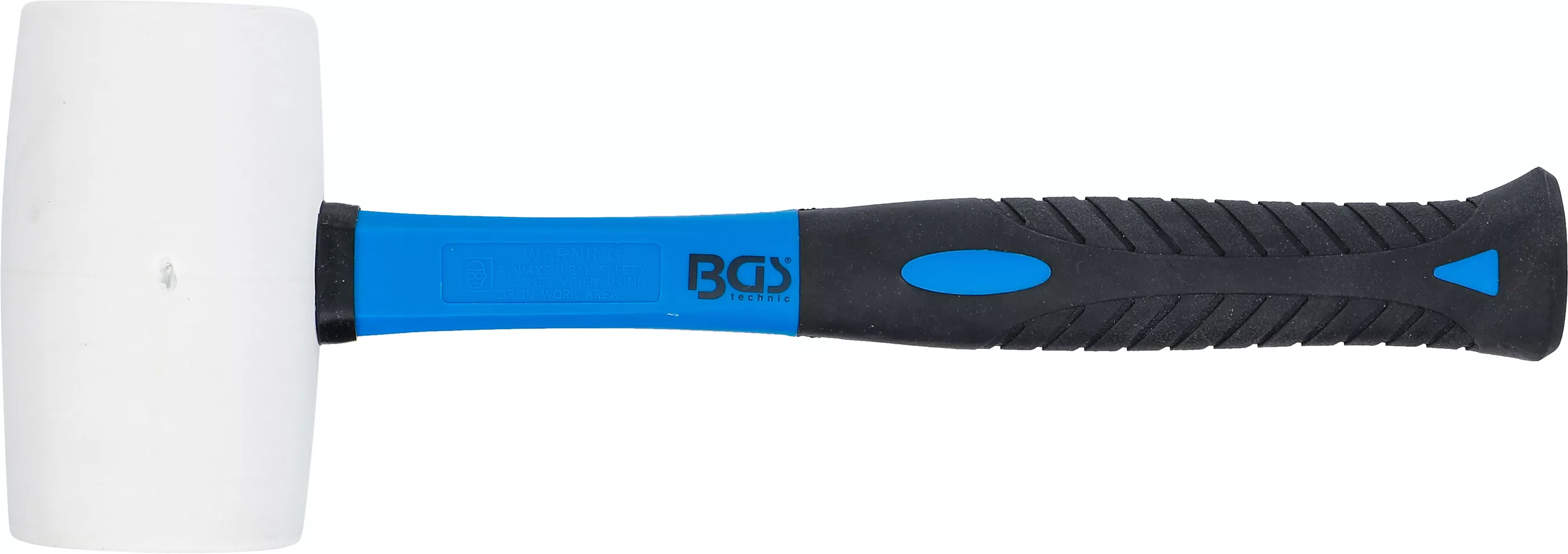 Gummihammer | Fiberglasstiel | weißer Kopf | Ø 64 mm | 750 g