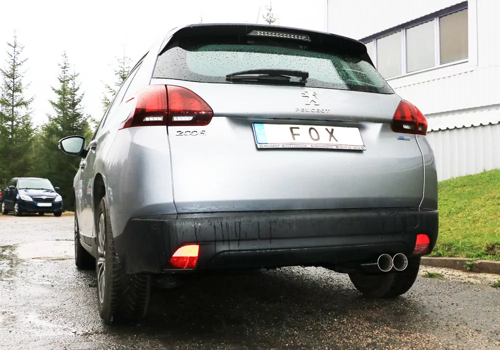 Peugeot 2008  Endschalldämpfer - 2x80 Typ 25