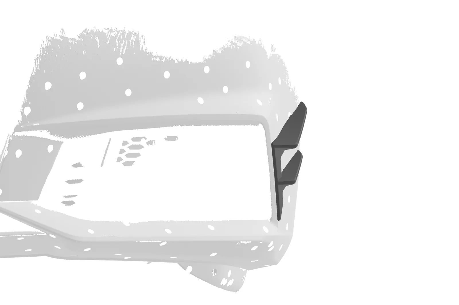 Performance Flaps für Audi A4 B9 (Typ 8W) S-Line FP033 Schwarz Strukturiert