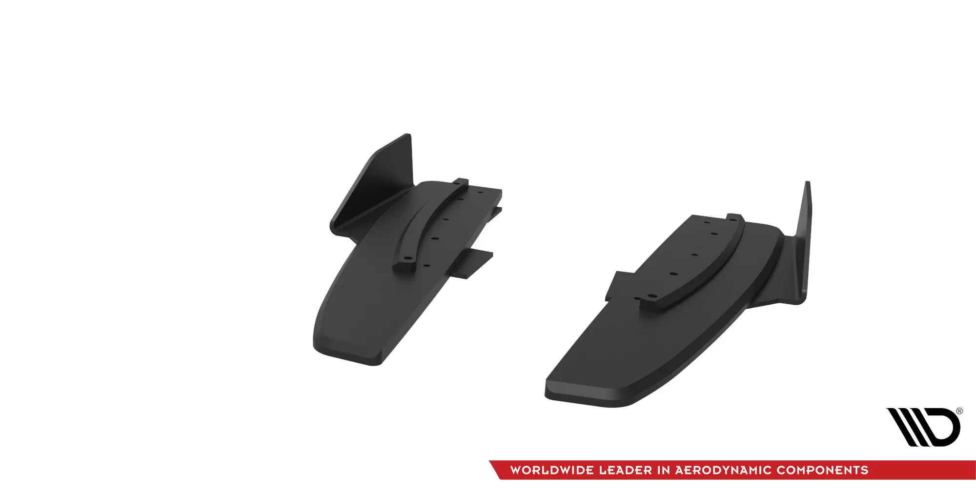 Street Pro Heck Ansatz Flaps Diffusor +Flaps Für Mercedes-AMG CLA 45 C117 Facelift Schwarz Hochglanz
