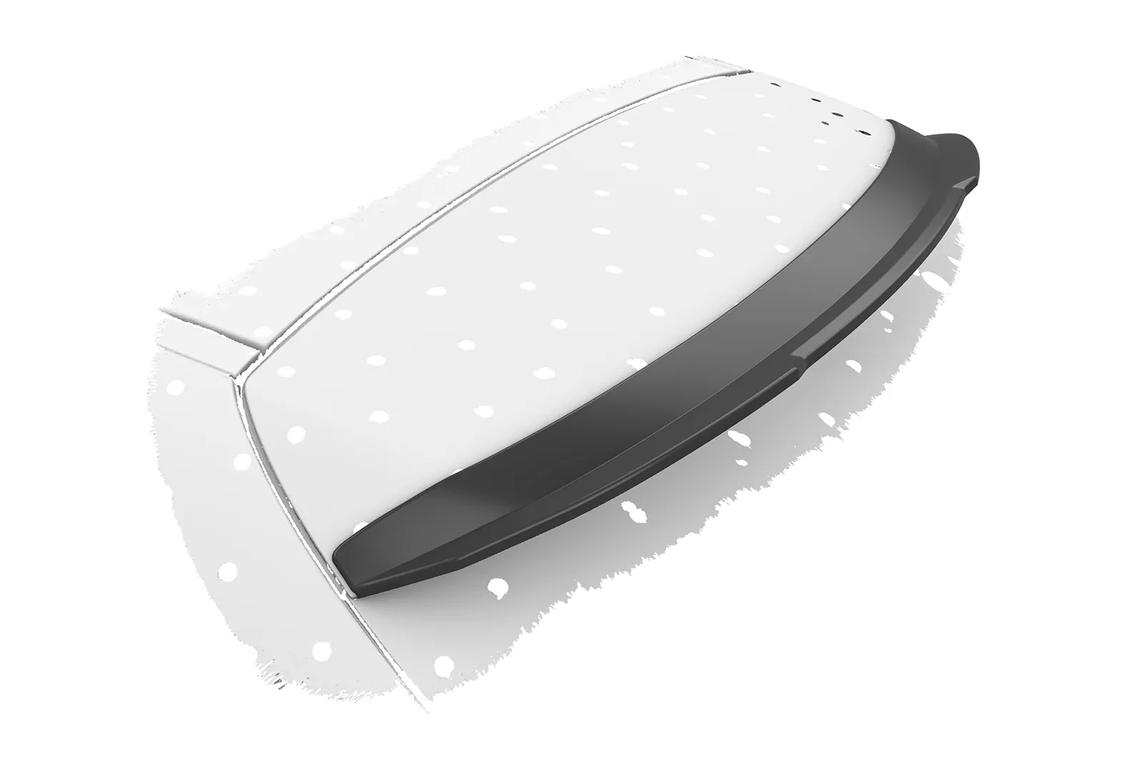 Heckflügel mit ABE für Mercedes-Benz CLA X117 Shooting Brake HF739 Schwarz Strukturiert