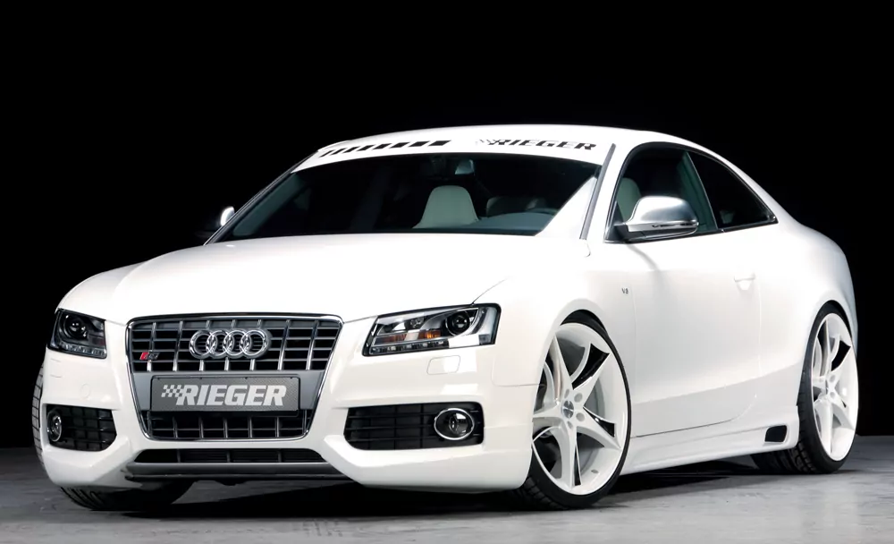 Rieger Seitenschweller rechts  matt schwarz für Audi A5 (B8/B81) Coupé 06.07-07.11 (bis Facelift)