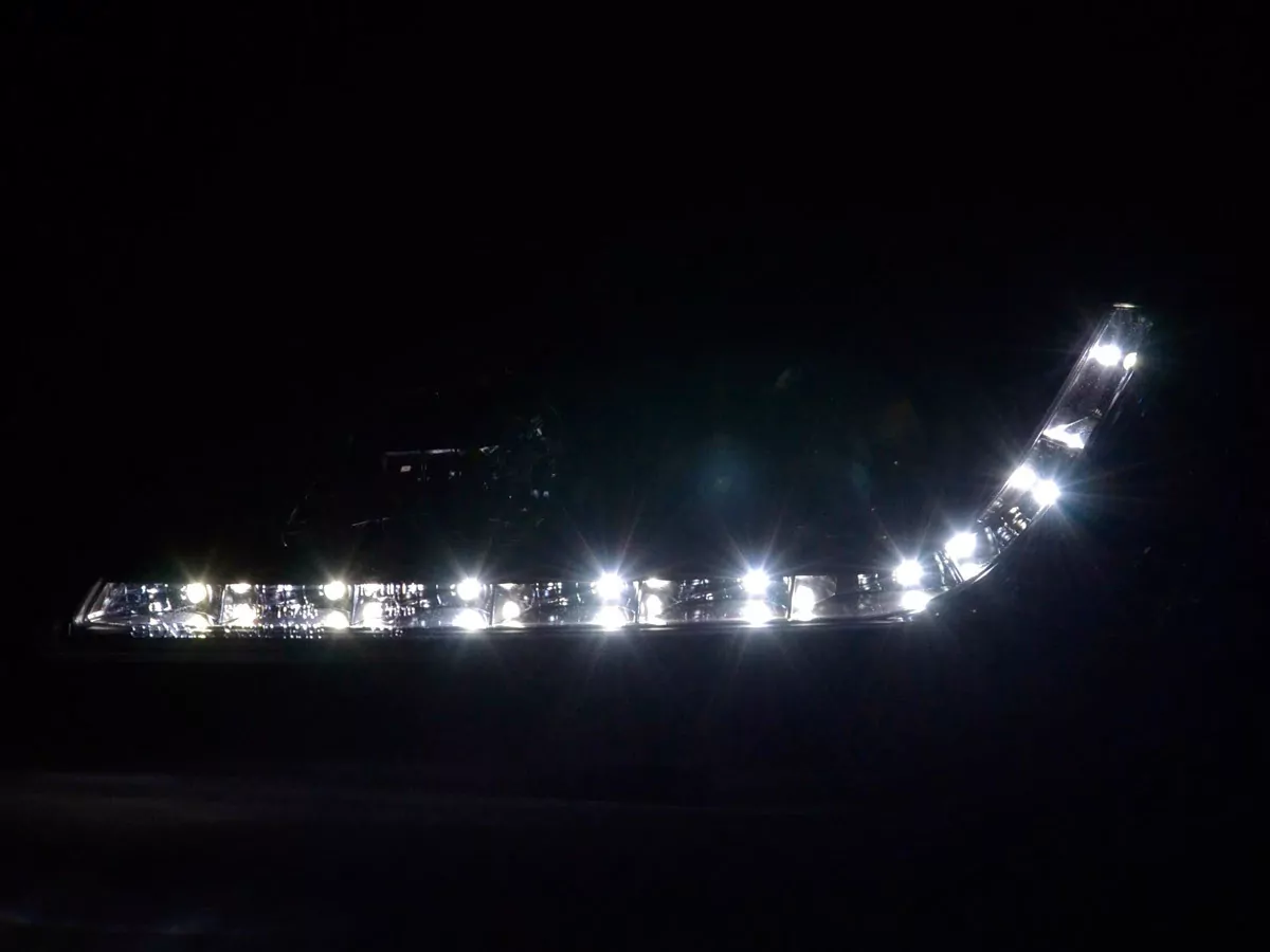 Scheinwerfer Set Daylight LED TFL-Optik Opel Tigra Bj. 95-03 schwarz