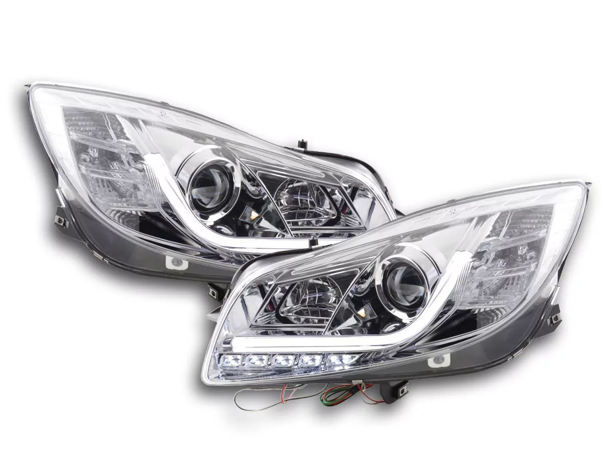 Scheinwerfer Set Daylight LED Tagfahrlicht Opel Insignia Bj. 08-13 chrom