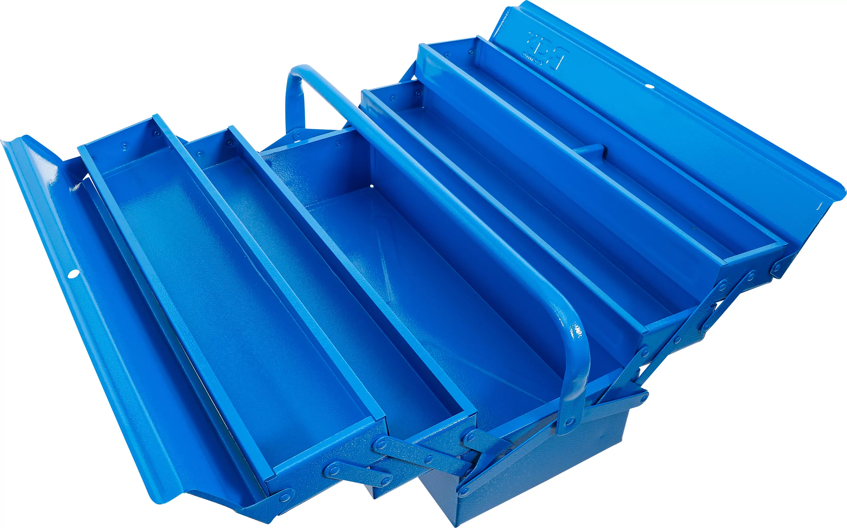 Metall-Werkzeugkasten | leer | 530 x 200 x 200 mm | 5 Fächer