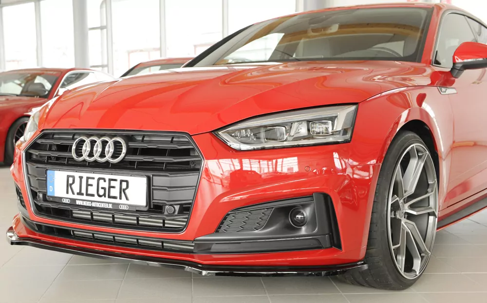 Rieger Spoilerschwert für Audi A5 (B9/F5) | Coupé 07.16-12.19 (bis Facelift) für orig. S-Line Frontschürze