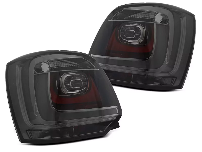 Led Bar Tail Lights Smoke Fits Vw Polo 09-14