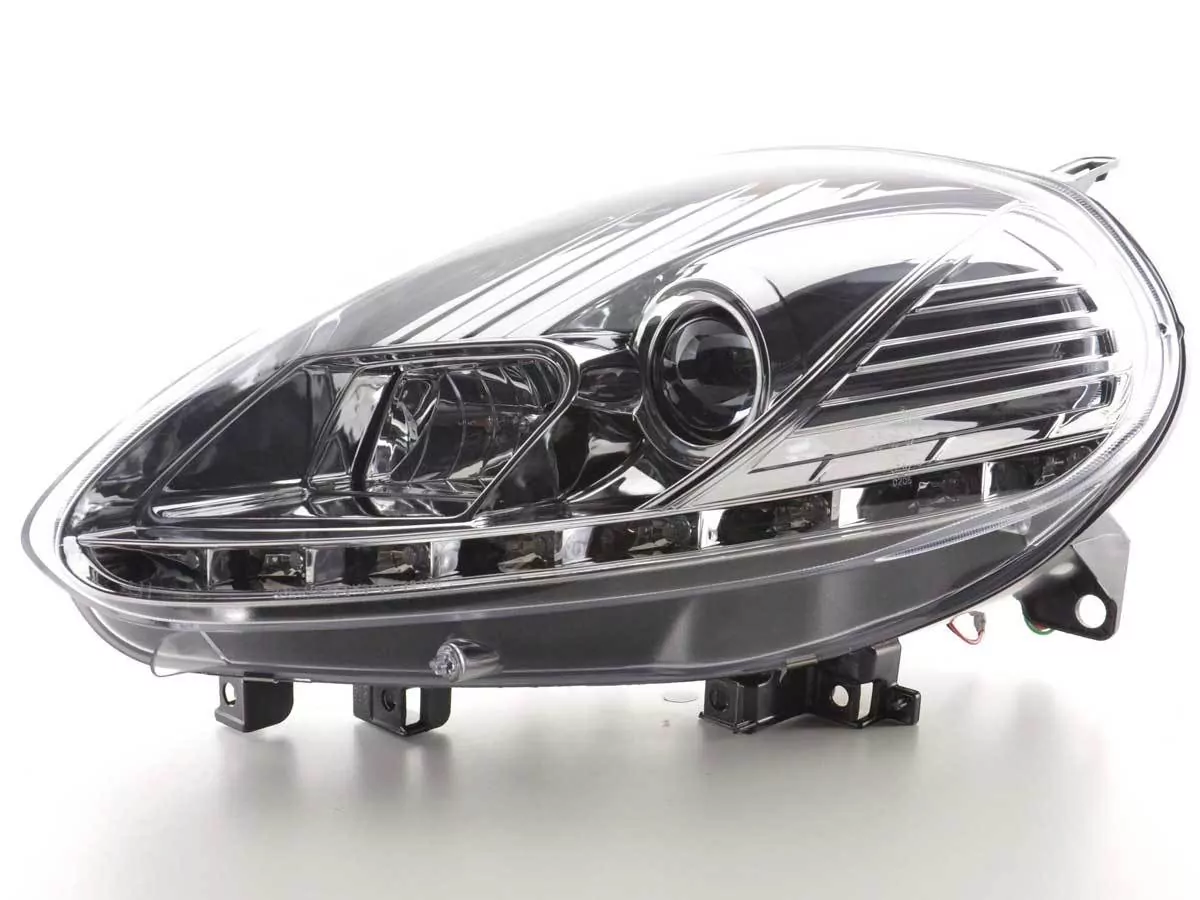Scheinwerfer Set Daylight LED Tagfahrlicht Fiat Punto Evo Bj. 09- chrom