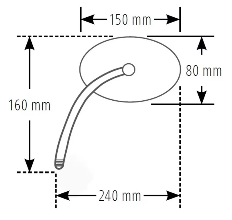 HIGHSIDER pro Verkleidungsspiegel Torezzo Schwarz (Paar)