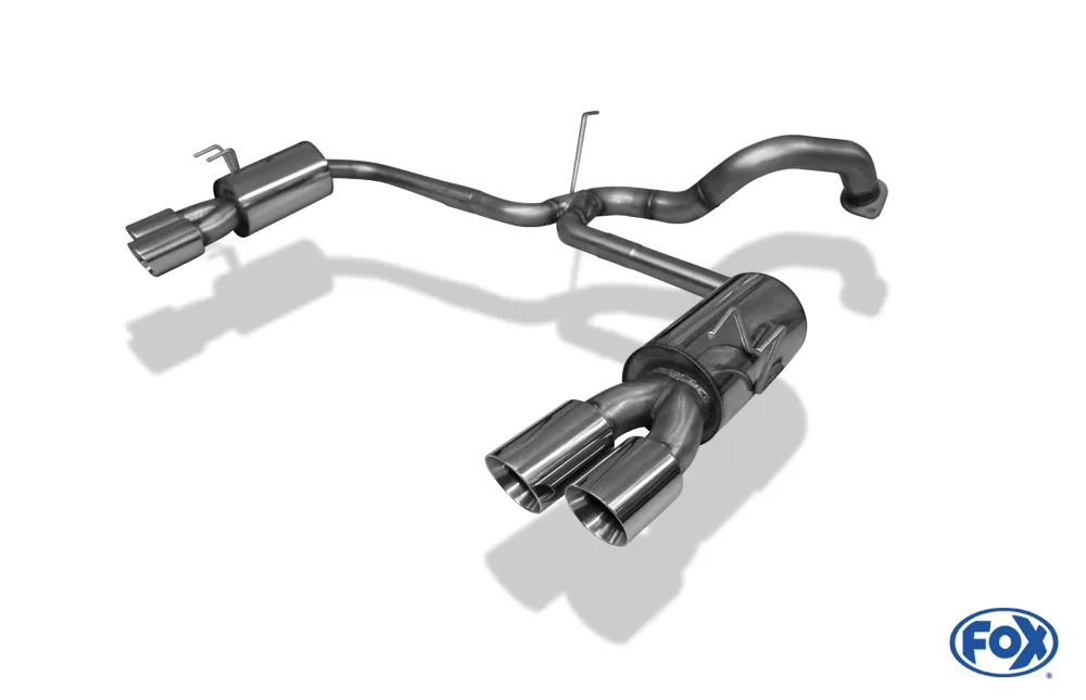 Mercedes CLA - C117/ X117 mit originalen Endrohre -  4-matic  Endschalldämpfer quer Ausgang rechts/links - Für Modelle mit originalen Standard Endrohren - diese können einfach verschraubt werden