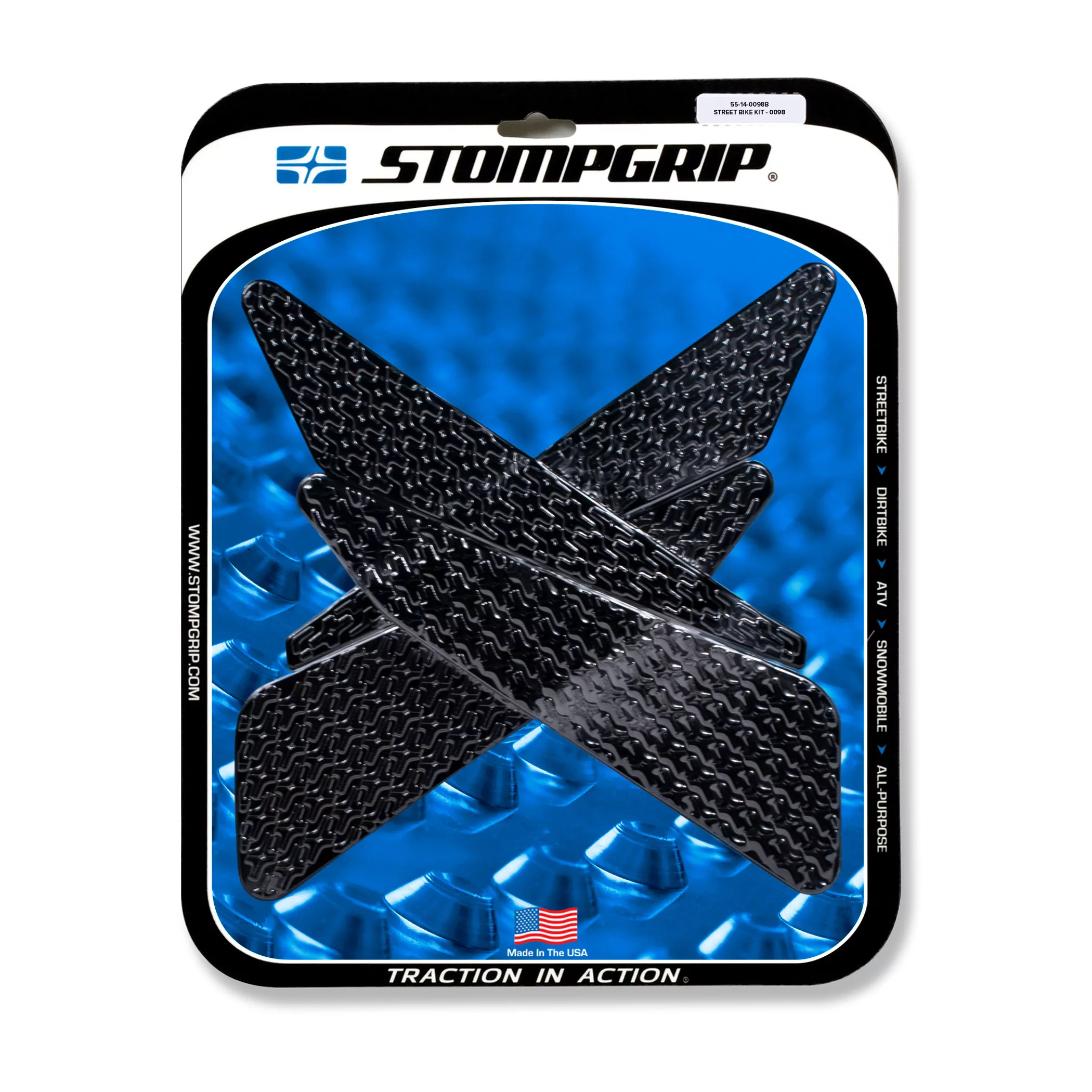 Stompgrip Traction Pad Icon für Yamaha MT-07 15-17 Schwarz