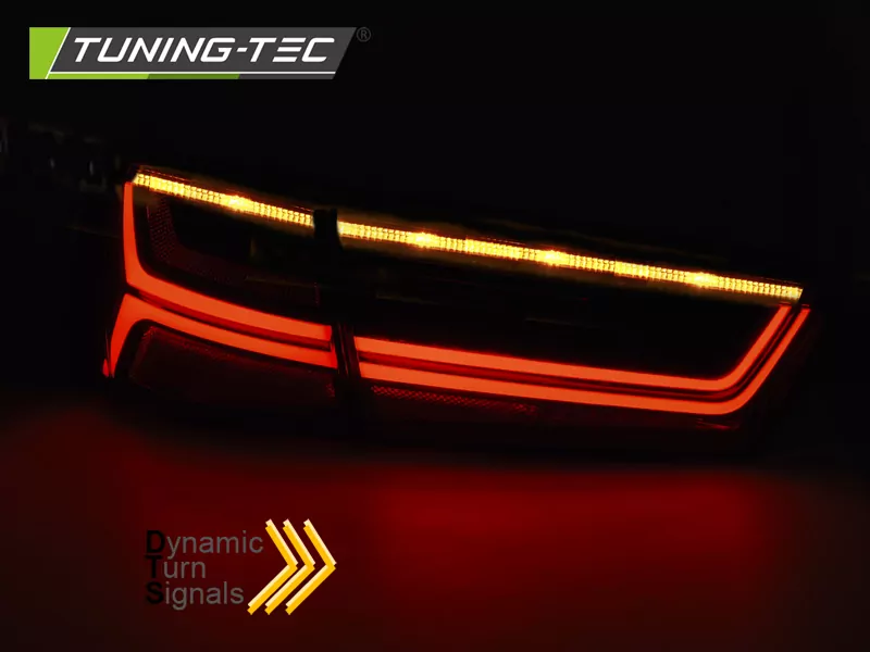 Led Bar Tail Lights Red White Seq Fits Audi A6 C7 11-14 Limousine