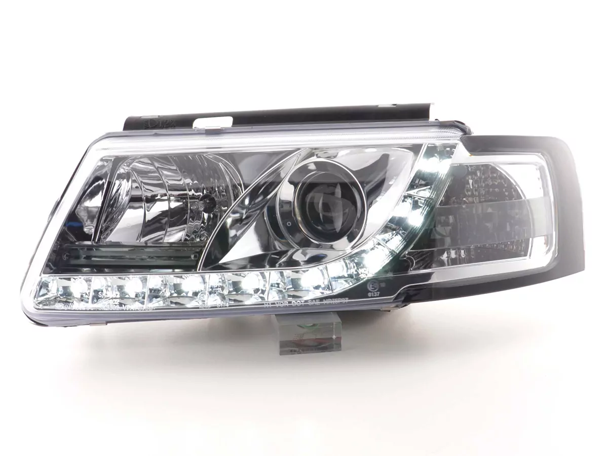 Scheinwerfer Set Daylight LED Tagfahrlicht VW Passat Typ 3B Bj. 97-00 chrom