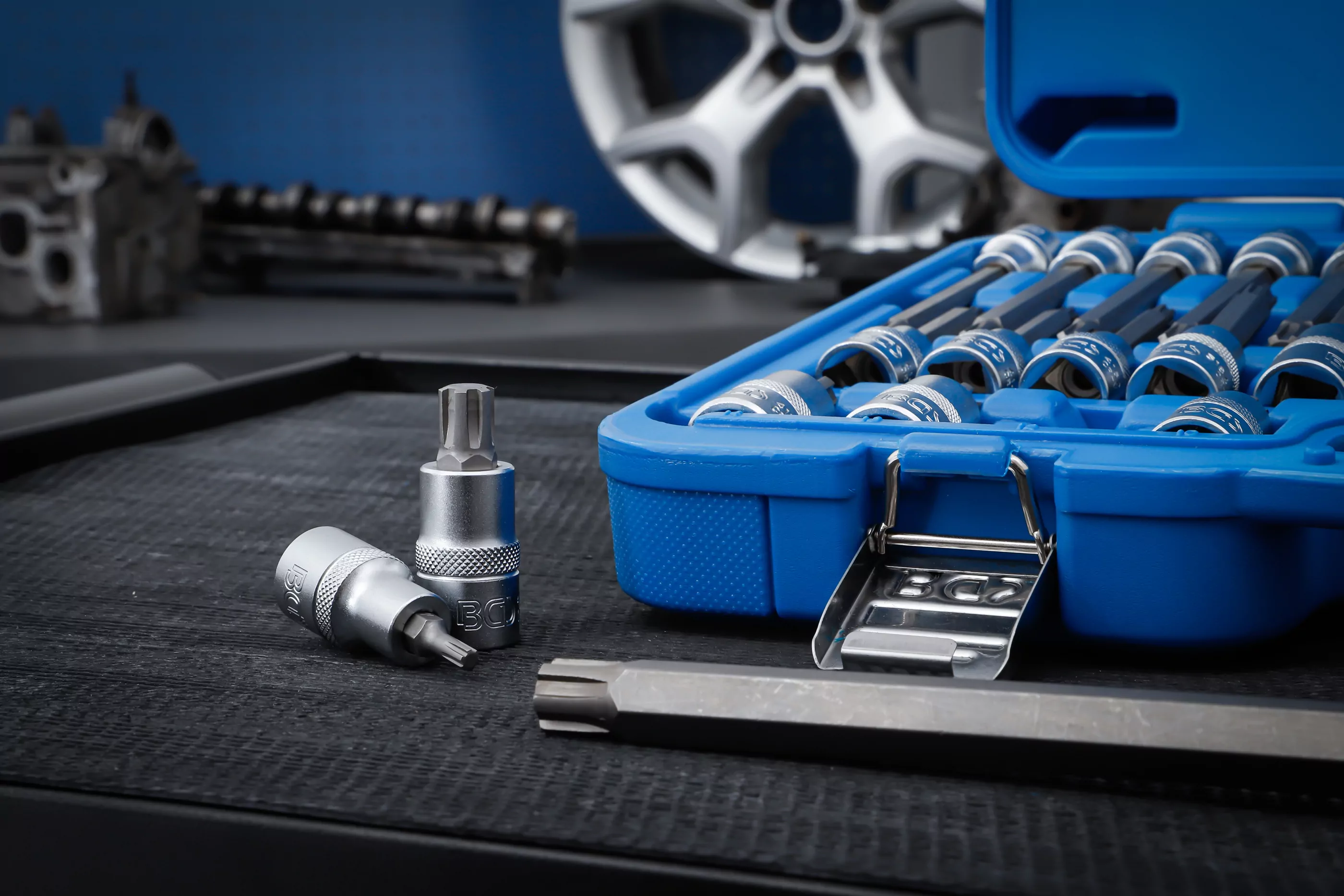 Bit-Einsatz-Satz | Antrieb Innenvierkant 12,5 mm (1/2") | Keil-Profil (für RIBE) | 32-tlg.