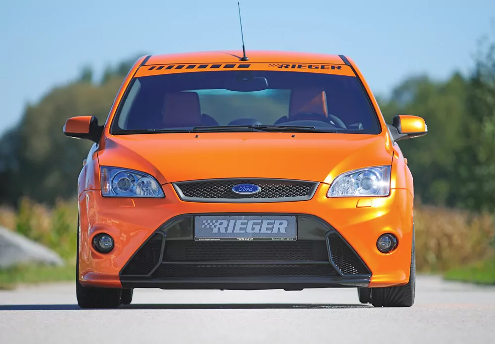 Rieger Spoilerstoßstange für Ford Focus 2 ST - 3-tür. 10.05-01.08 (bis Facelift) carbon optik