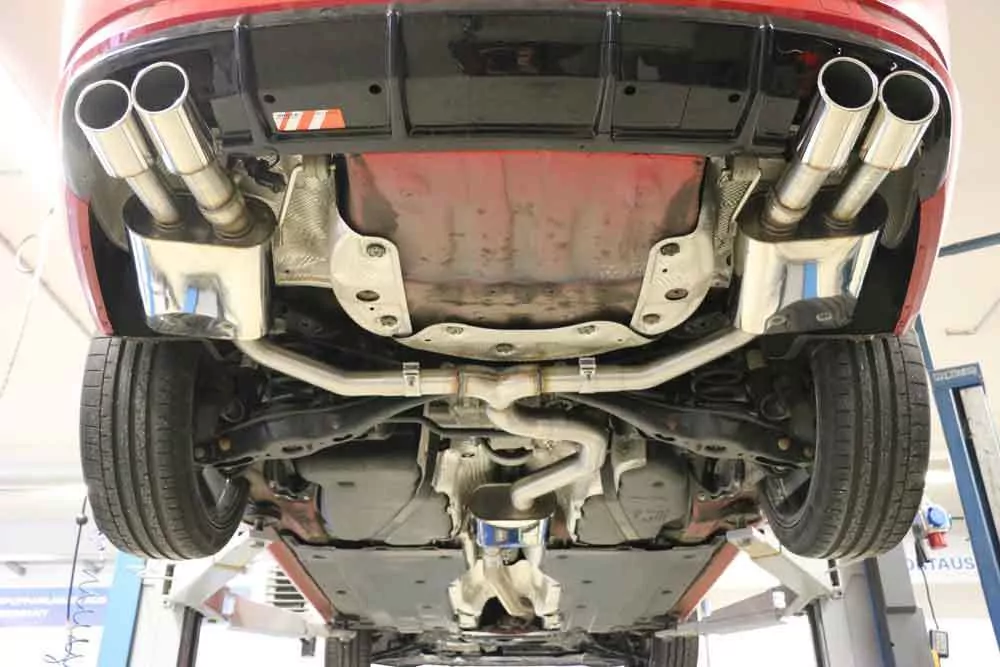 Skoda Superb III 3V 4x4  Endschalldämpfer rechts/links mit Abgasklappen - 2x90 Typ 16 rechts/links