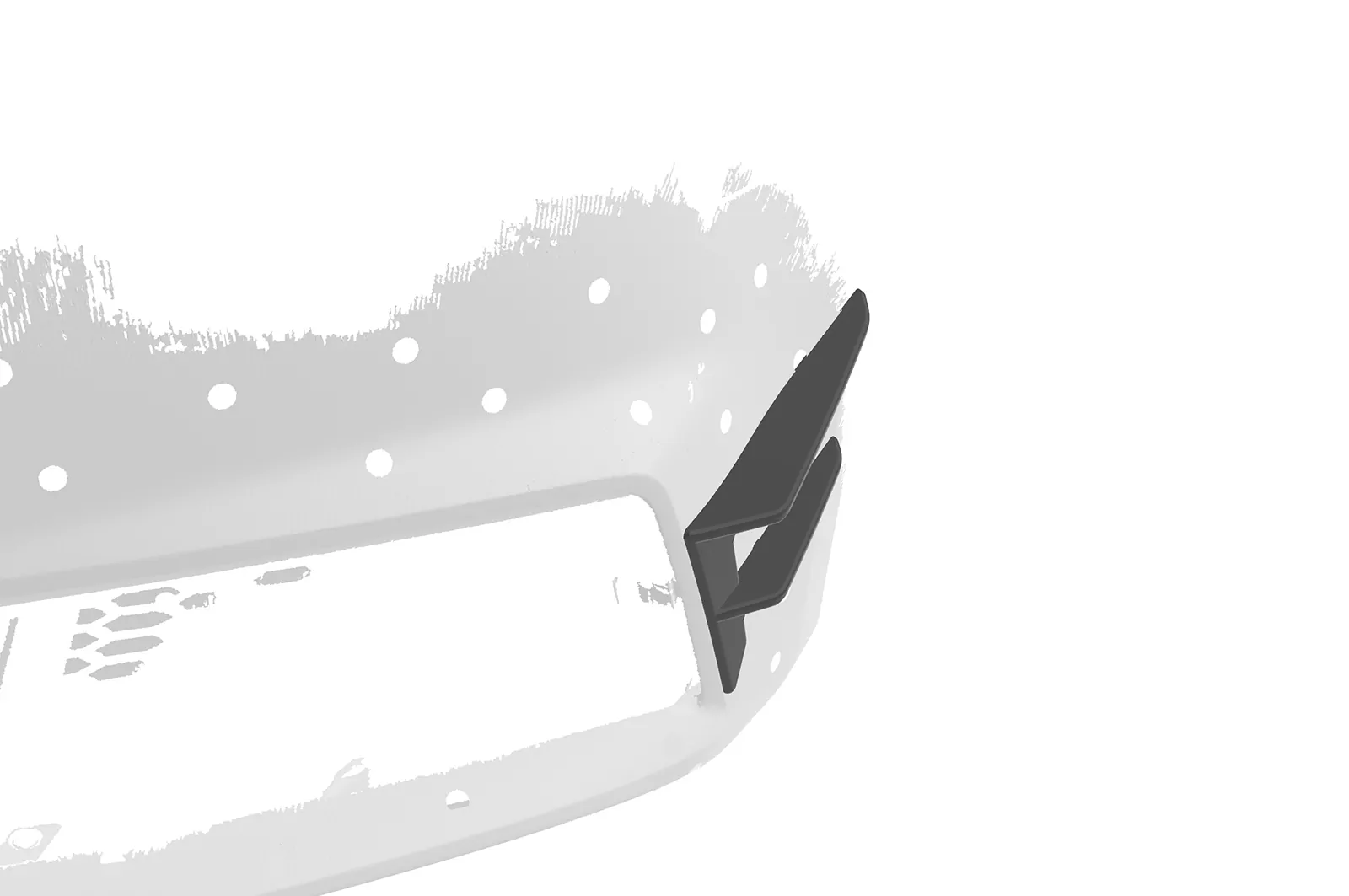 Performance Flaps für Audi A4 B9 (Typ 8W) S-Line FP033 Schwarz Strukturiert