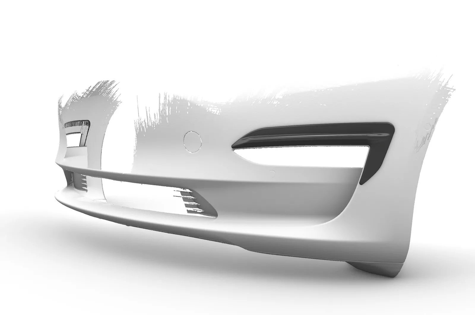 Airintakes für Tesla Model 3 AI031 Schwarz Strukturiert