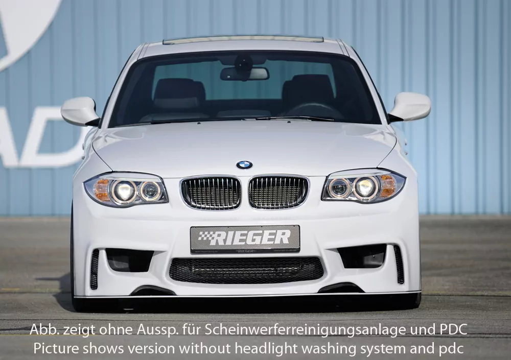 Rieger Spoilerstoßstange für BMW 1er E87  (187 / 1K2/1K4) - Lim. 09.04-08.11 carbon optik