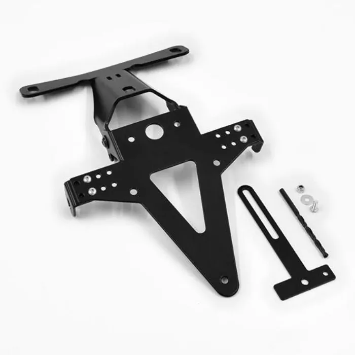 Kennzeichenhalter | BMW S1000R/RR/HP4 | 09-18 verstellbar | schwarz | inkl. Reflektorhalter