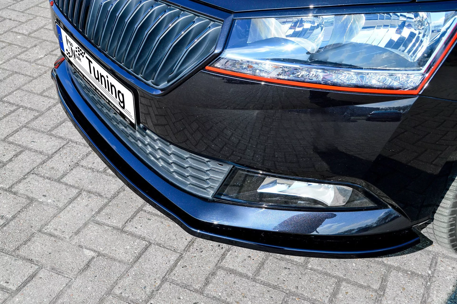 Cup Frontspoilerlippe für Skoda Fabia 3 NJ Facelift ab 2017-