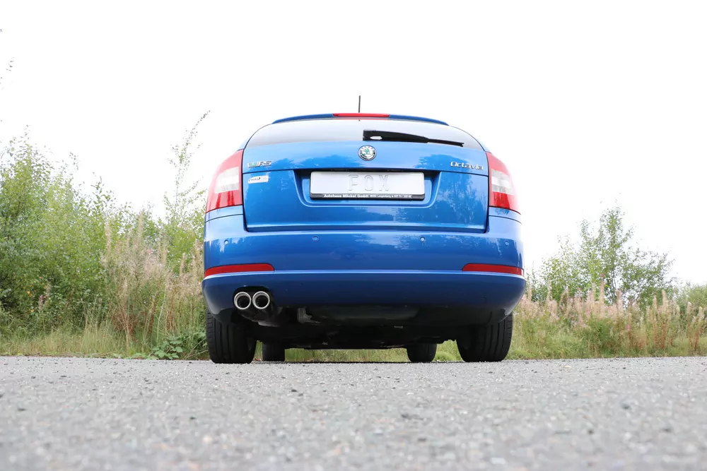 Skoda Octavia Typ 1Z RS inkl. Facelift  Endschalldämpfer einseitig - 2x80 Typ 17