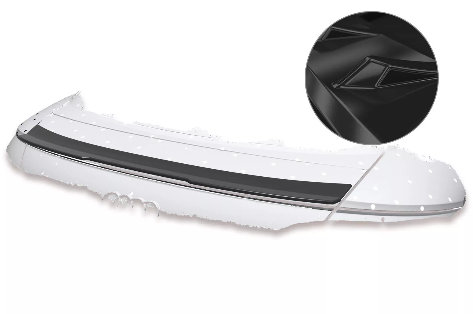 Heckflügel mit ABE für Audi TT FV / 8S Glossy (schwarz hochglanz)