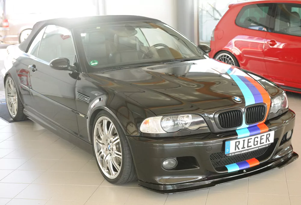 Rieger Spoilerlippe (GBL-50234) glanz schwarz für BMW 3er E46 M3 Coupé 06.00-