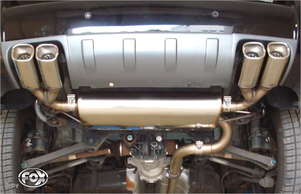 Hyundai Tucson Allrad 2,7l - JM  Endschalldämpfer quer Ausgang rechts/links - 2x88x79 Typ 70 rechts/links