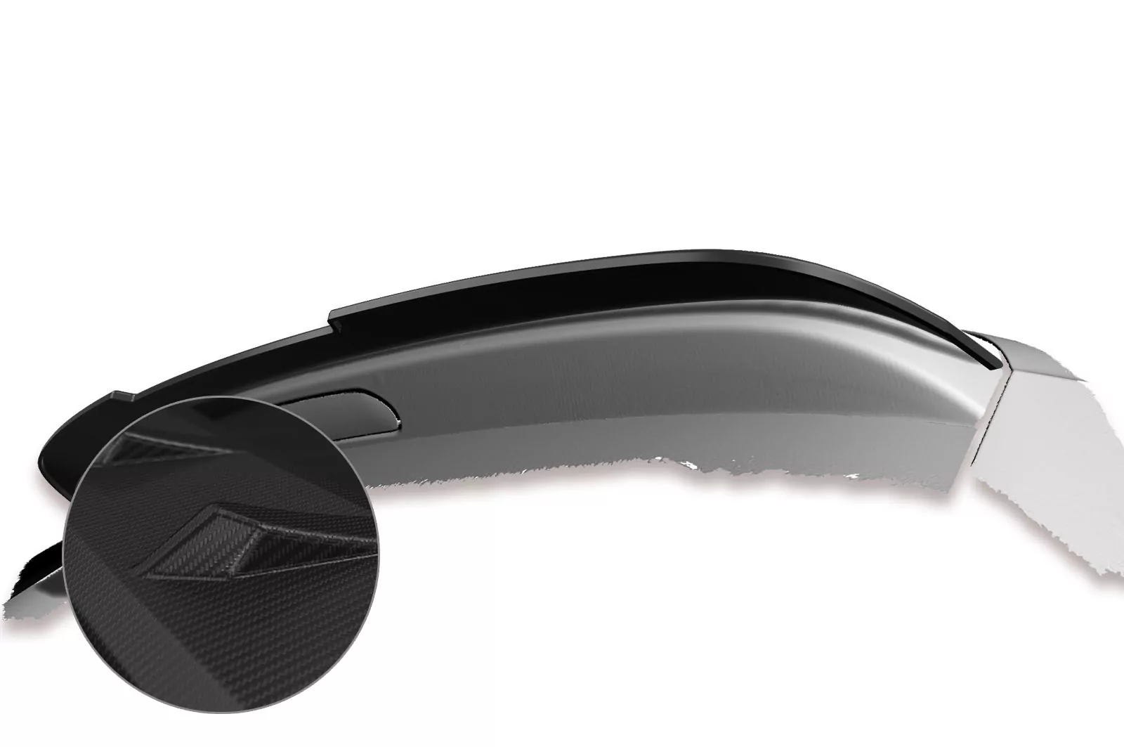 Heckflügel mit ABE für VW Tiguan II (Typ AD1) HF617-M Carbon Look (matt)