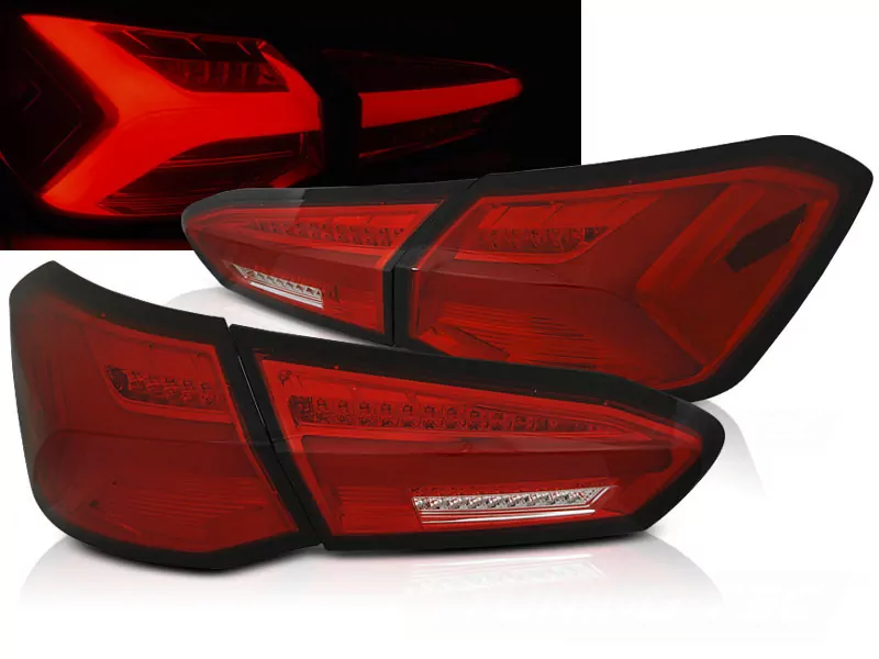 Led Tail Lights Red White Seq Fits Ford Focus 4 18-21 Hatchback 