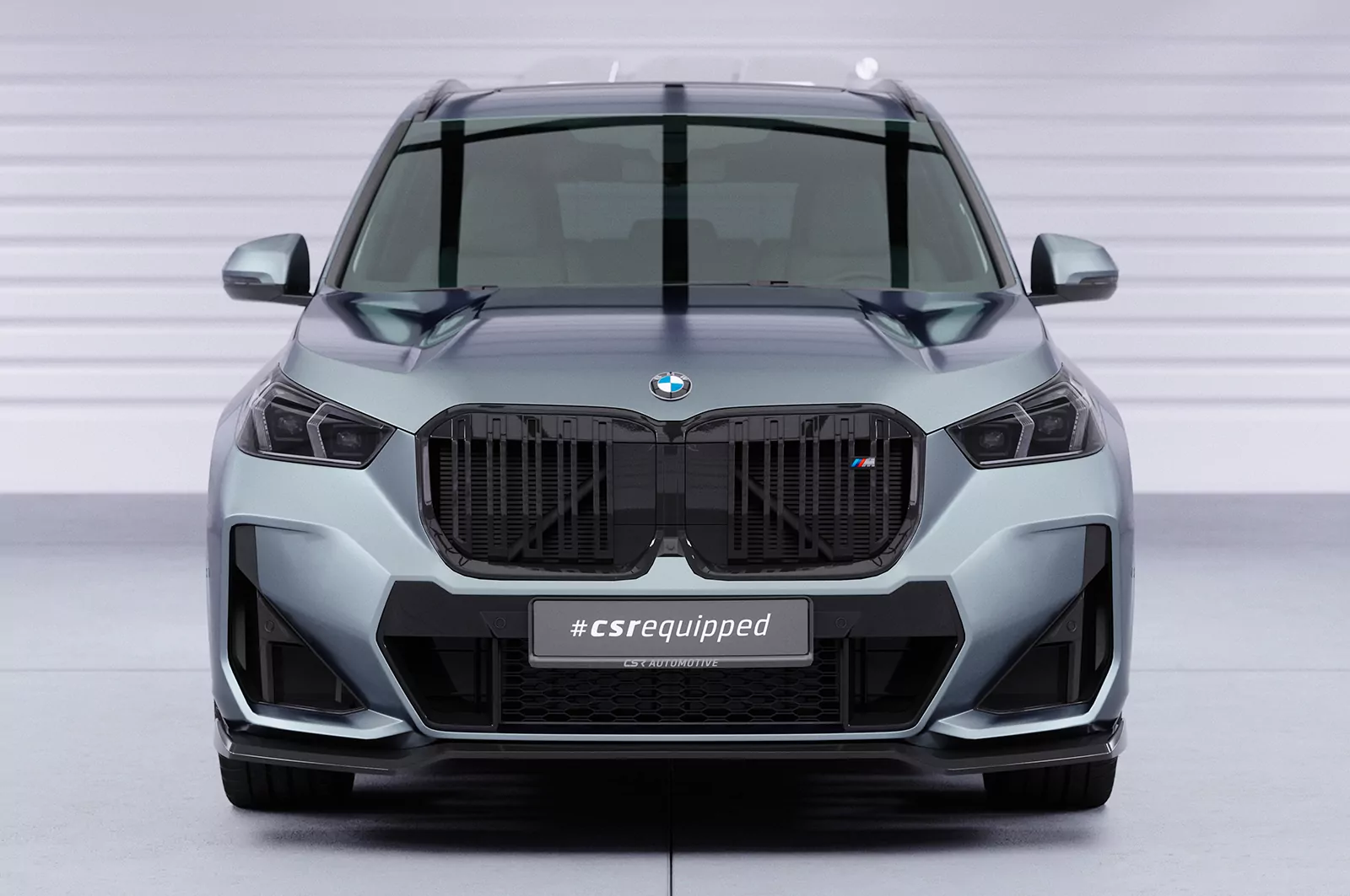 Cup-Spoilerlippe mit ABE für BMW X1 U11 M-Paket CSL777 Schwarz Strukturiert