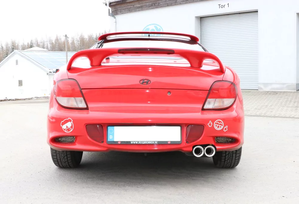 Hyundai Coupe Typ RD  Endschalldämpfer - 2x76 Typ 13