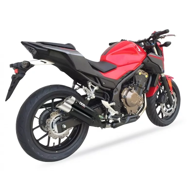IXIL Hyperlow black XL Endschalldämpfer für HONDA CBR 500 R/CB 500 F,16-18 (Euro4) E-geprüft