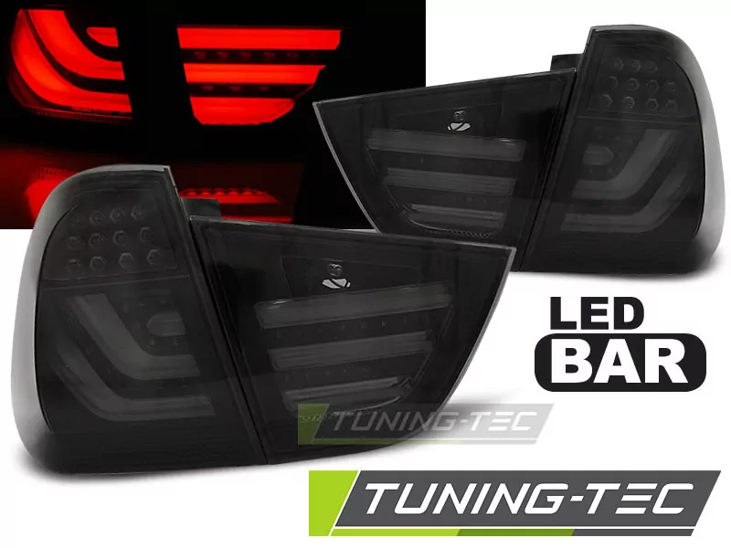Led Bar Tail Lights Smoke Black Fits Bmw E91 09-11